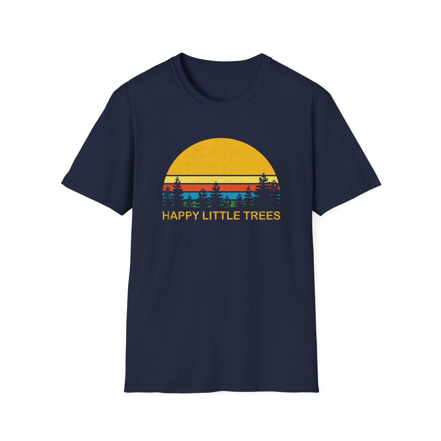 Happy Little Trees Bob Style Vintage Hiking and Camping