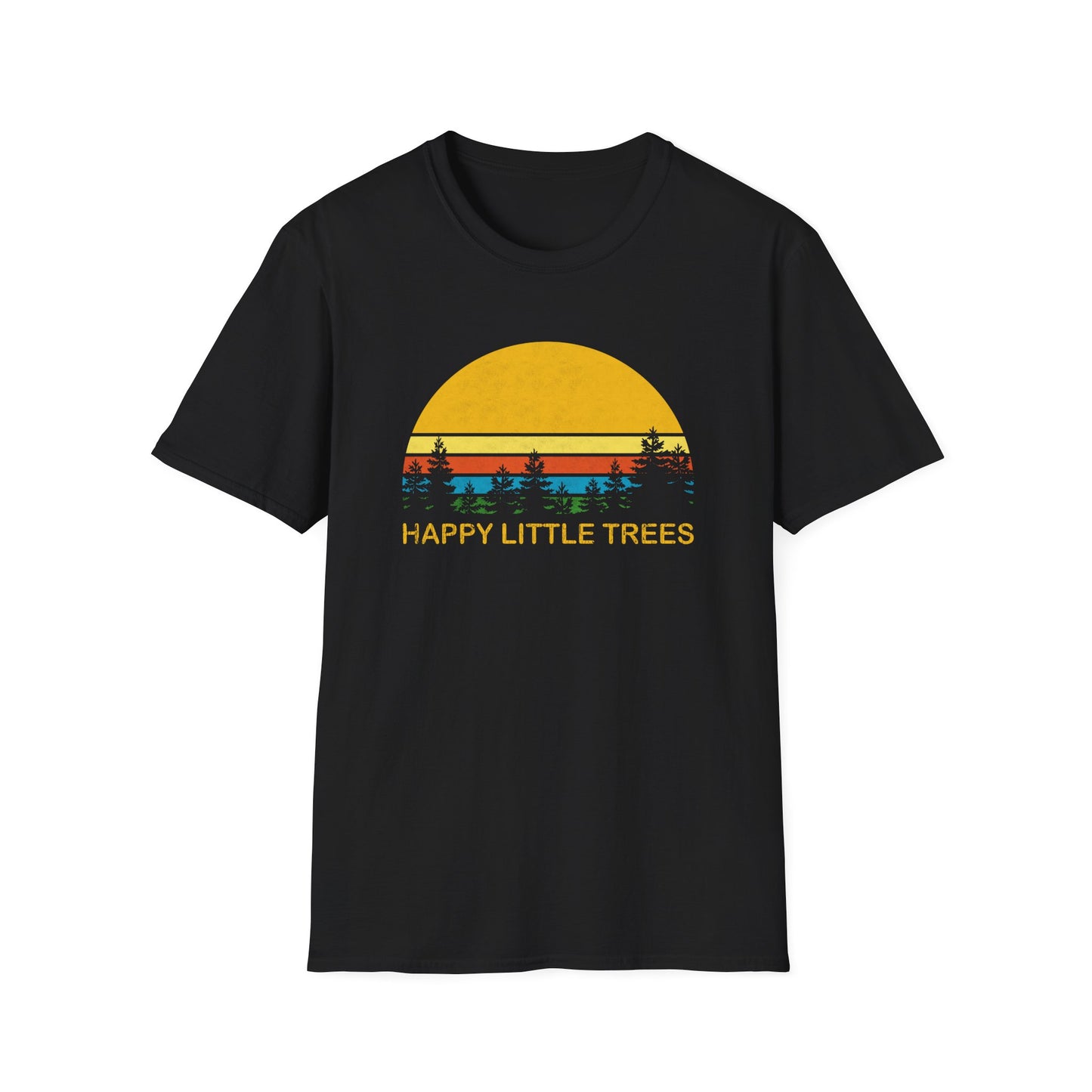 Happy Little Trees Bob Style Vintage Hiking and Camping