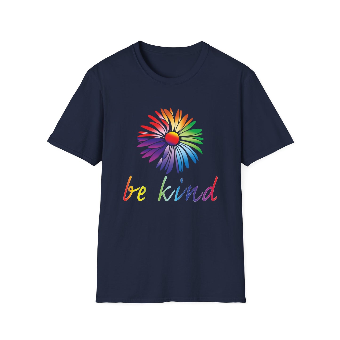 Be Kind Beautiful Large Flower Motivational Design