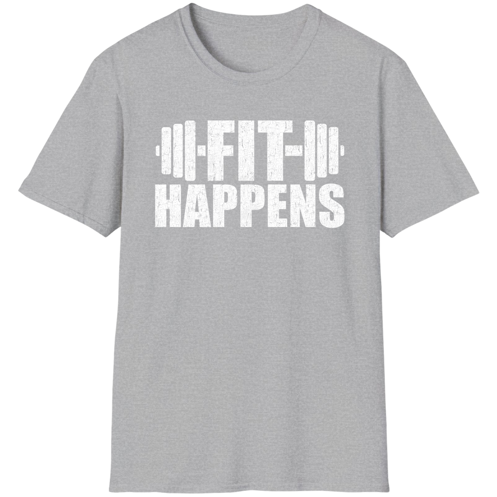 Fit Happens Funny Fitness Gym Workout Quote